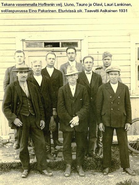 Naatselän miehiä 1931