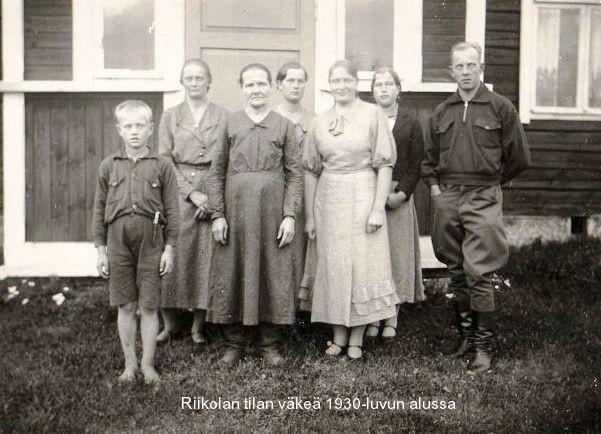 Riikolan tilan väkeä 1930-luvun alussa.jpg